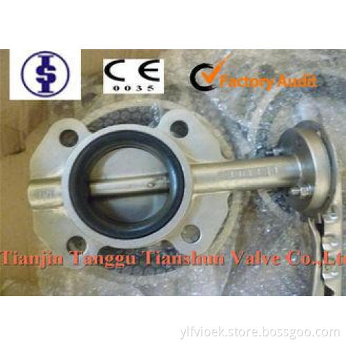 Electric Actuator Gas Wafer Butterfly Valves , High Pressur
